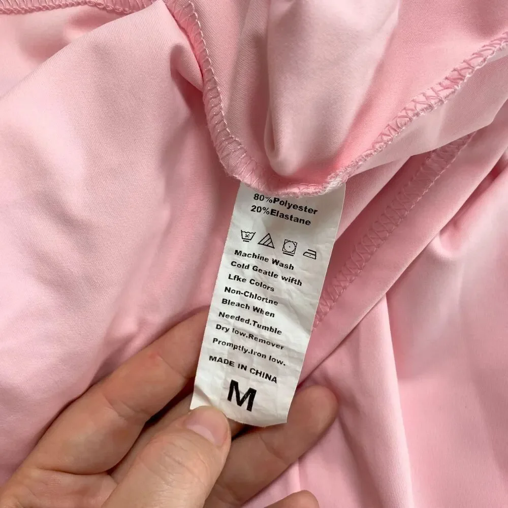Nwot Light Pink Scrunched Trumpet Mermaid Deep Cutout Maxi Evening Dress M